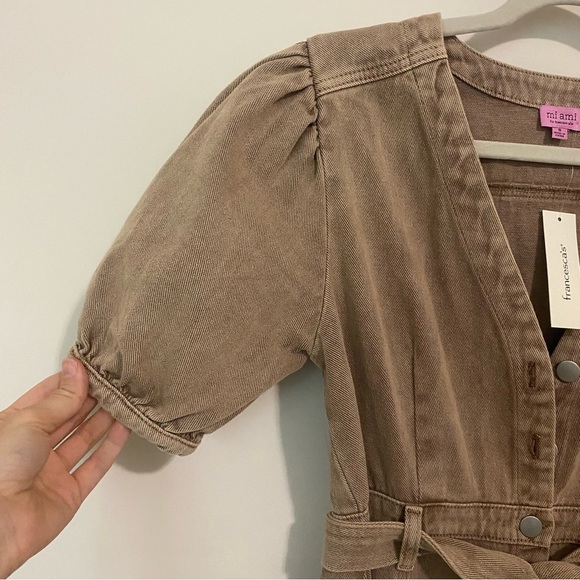 NWT Francesca’s Berniece Denim Mini Dress size Small - Picture 3 of 9